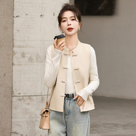 春季新款，古风高品质皮衣马甲外套HR-ZYIF1809 商品图8