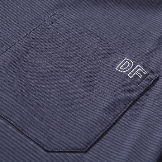 都市丽人都市锋尚好睡好眠春夏睡衣男针织暗条提花家居服薄款短袖短裤男士套装FH41A4 商品图5