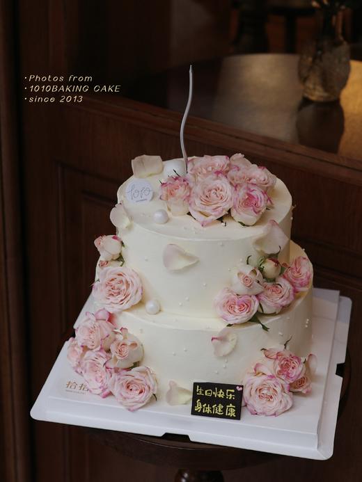 【下架】「折射·小玫瑰」鲜花双层款·100%动物奶油（提前6小时预订） 商品图0