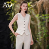 AD高档西装马夹上衣秋装2023新款职业装工作服总裁马甲正装套装裤 商品缩略图1