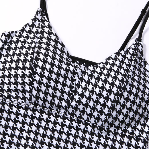 都市丽人抹胸女锦纶冰丝背心无尺码内置杯垫可拆长抹胸长抹胸无钢圈无排扣LV42A6 商品图5