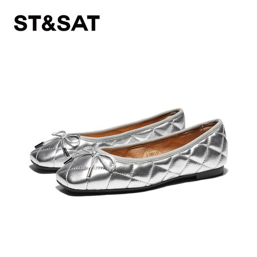 星期六时尚菱格芭蕾平底鞋SS4111116A 商品图12