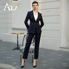 AD高端商务正装套装女藏青色职业装两件套时尚气质西服售楼部工装 商品缩略图3