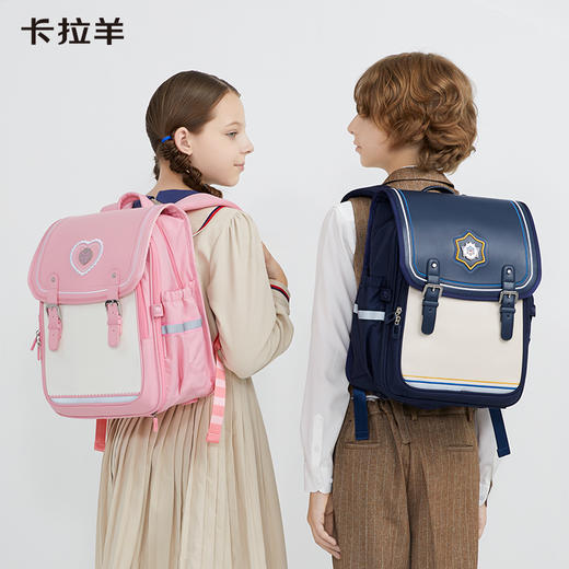 卡拉羊1-3-6年级18/20L减负防下坠爱丁堡系列立体方包 CX2114-1+CX2560-1 商品图2