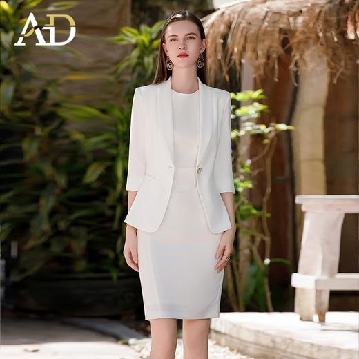 AD小个子西装两件套装高级感女士职业正装御姐收腰2023新款连衣裙 商品图3