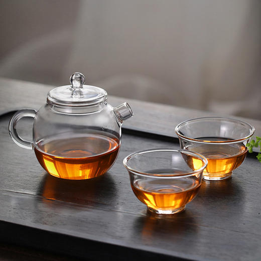 益思泉丨迷你小茶壶 茶壶 高硼硅玻璃 约200ml （单壶） 泡绿茶 商品图5