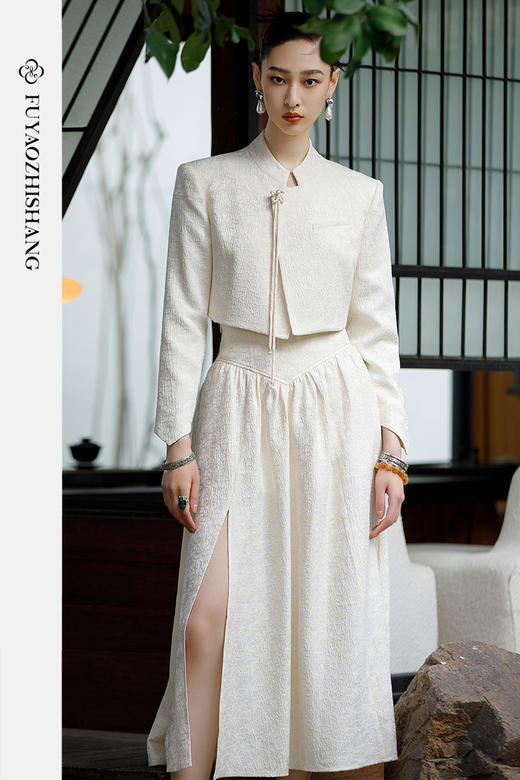 扶摇 禅意风套装清冷高级感国风刺绣半裙套装女高级感刺绣 商品图5