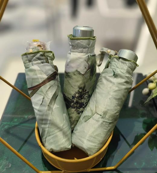 优品堂【墨升】双层同色亲肤防晒面料；超轻金骨、同色骨防紫外线太阳伞 商品图6