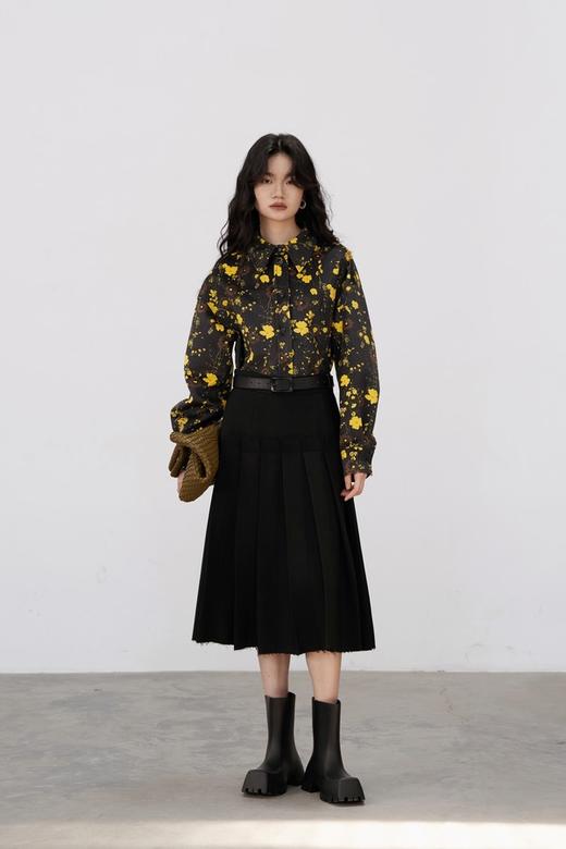 Kai & Kiera 港式复古印花个性衬衫上衣 17579 商品图5