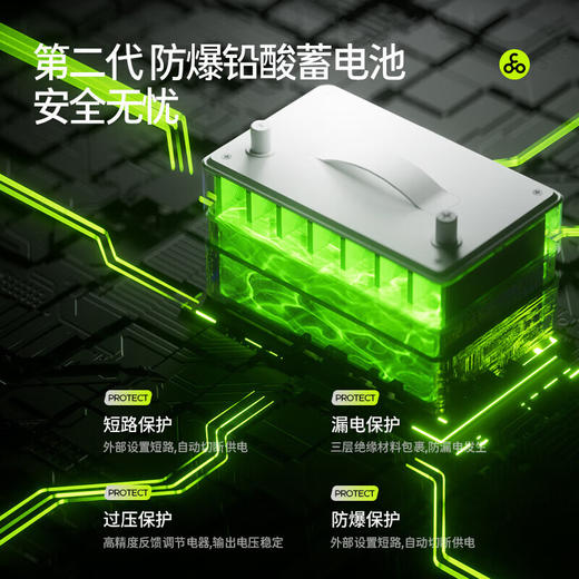 酷骑E2小绿芽儿童电动车摩托车3-8岁   ZJ 商品图1