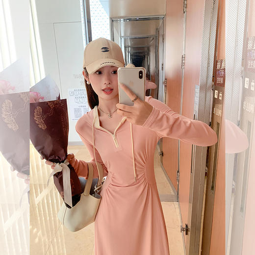 【169元任选2件】最后一波现货！【美式甜心】粉色连衣长裙 商品图2