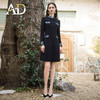 AD新中式连衣裙女春装2024新款高级感提花西装裙轻奢国风裙子黑色 商品缩略图3