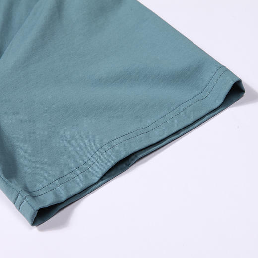 都市丽人都市锋尚舒适外出春夏睡衣男32支纯棉单面家居服薄款短袖短裤男士纯棉套装FH42B1 商品图6