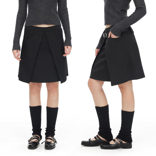 NUTH立体解构设计感休闲通勤a字半身裙女 商品图2