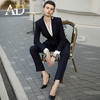 AD高端商务正装套装女藏青色职业装两件套时尚气质西服售楼部工装 商品缩略图0