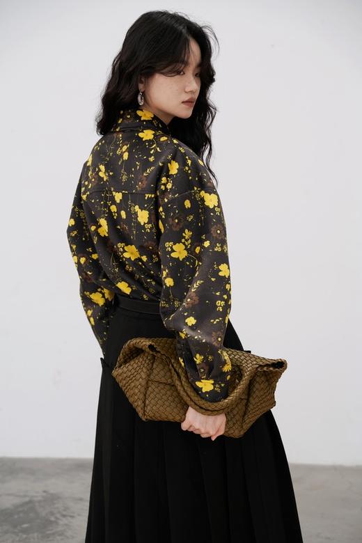 Kai & Kiera 港式复古印花个性衬衫上衣 17579 商品图7