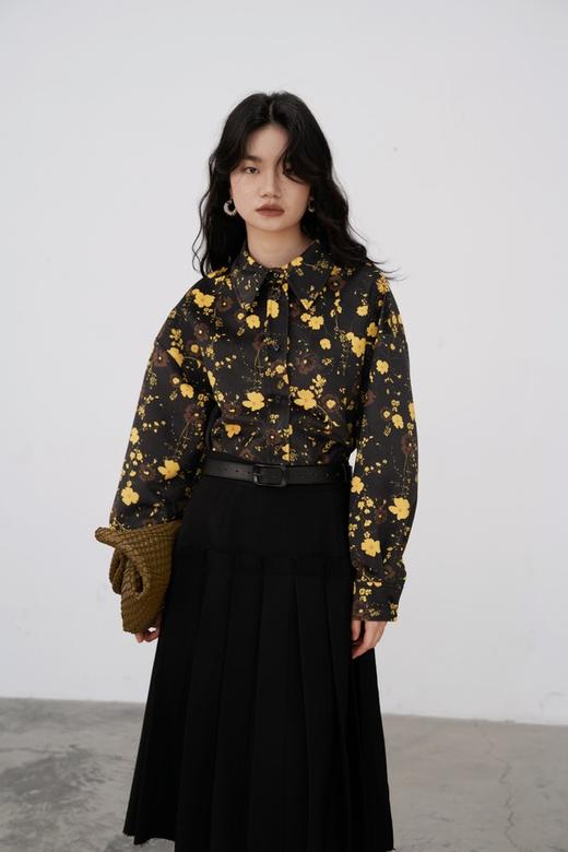 Kai & Kiera 港式复古印花个性衬衫上衣 17579 商品图3
