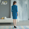 AD靛蓝色西装连衣裙新款气质工作服套装裙酒店前台经理正装 商品缩略图4