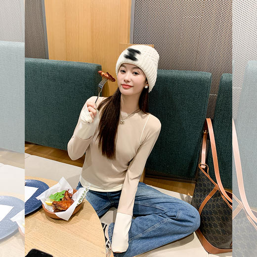 【129元任选2件】现货！ 【单穿内搭都出彩】2色长袖T恤 商品图0