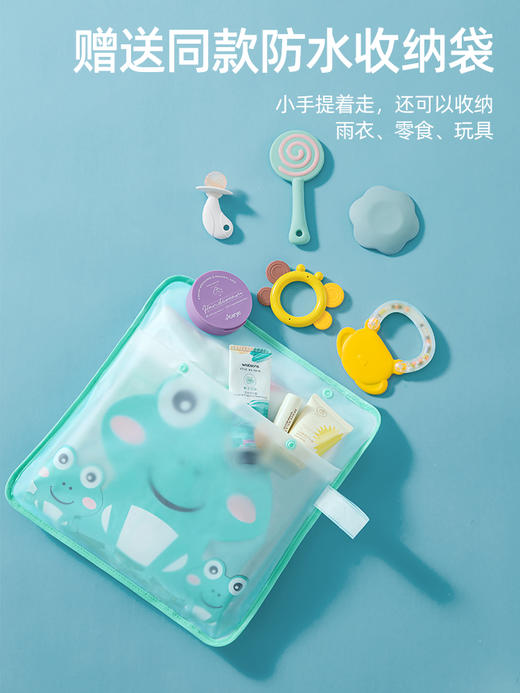 贝肽斯儿童雨衣男童女童2023新款幼儿园上学小学生带书包位雨披 商品图3