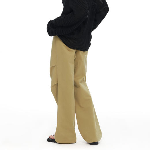 NUTH复古做旧纹理设计感宽松直筒显瘦休闲工装裤女 商品图0