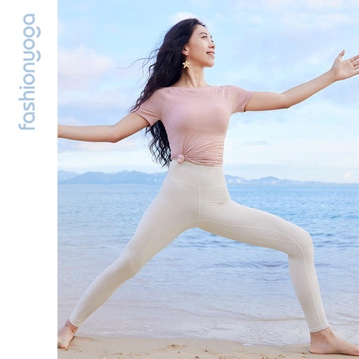 F12305凡圣瑜伽简约雅致舒适三分袖 商品图6