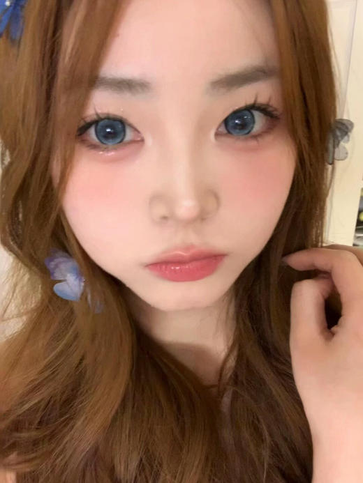 【大直径】PFGIRLCON-蓝莓气泡-14.5mm【半年抛 0-800度 含有525/575】着色13.9mm 商品图10