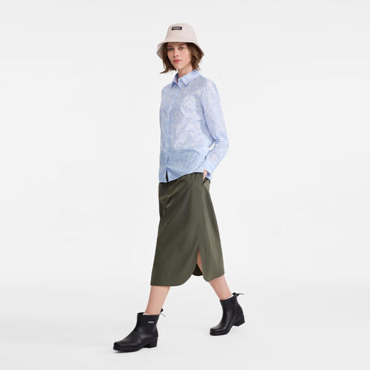 AIGLE艾高长袖衬衫新品休闲时尚liberty印花纯棉上衣女AV016、AV018 商品图3