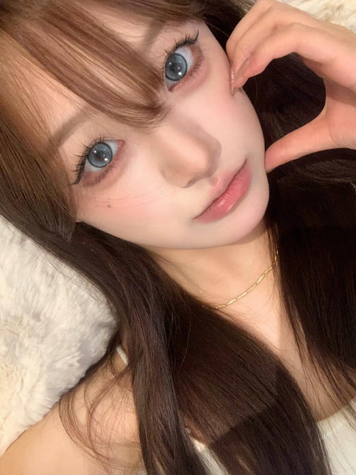 【大直径】PFGIRLCON-蓝莓气泡-14.5mm【半年抛 0-800度 含有525/575】着色13.9mm 商品图8