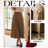 OLrain欧芮儿卡其色半身裙女春季2024年新款气质优雅通勤马面裙 商品缩略图3