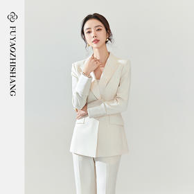 高级感白色西装套装女春新款时尚气质女神范职业正装工作服