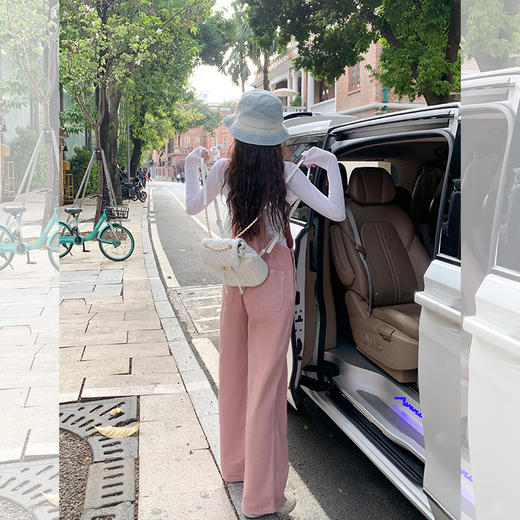 <曾小咸推荐>微信粉丝秒杀专场 仅此今天 活动结束下架 【甜心红梅】粉色牛仔背带裤 日常188.88 立降98.89 元 今天秒杀价89.99 ！！ 商品图3