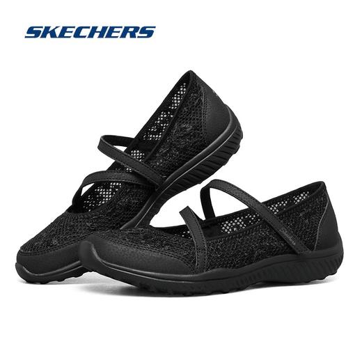 【断码清仓不支持退换，鞋全新，但鞋盒破损，介意勿拍】斯凯奇女鞋黑色100022-BLK 偏大一码 37码一双 商品图0