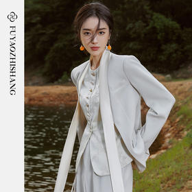 扶摇 复古国潮西装外套女高级感2023新款设计感小众气质西服