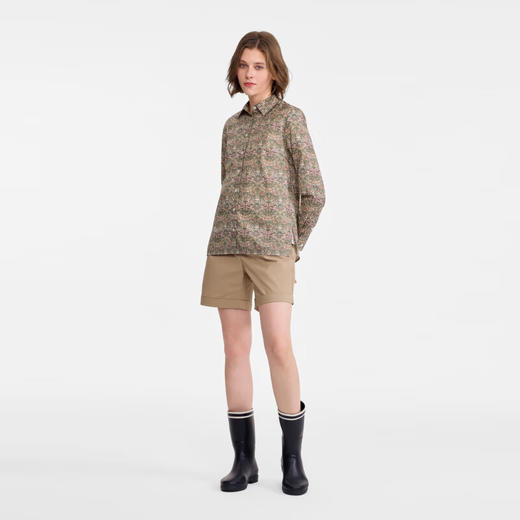 AIGLE艾高长袖衬衫新品休闲时尚liberty印花纯棉上衣女AV016、AV018 商品图7
