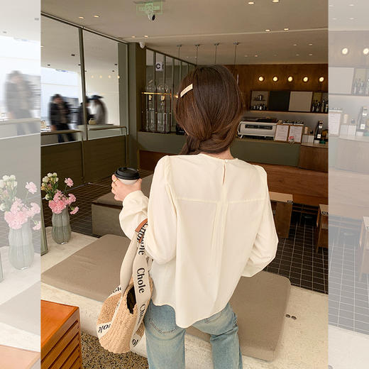 <曾小咸推荐> 【韩系欧尼】2色A摆衬衫 商品图3