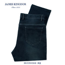 占姆士加绒牛仔裤男2024新款秋冬季保暖宽松直筒男士长裤子春秋