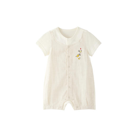 【商场同款】英氏婴童连身衣男宝女宝夏季棉麻衣服新款爬服Z 商品图4