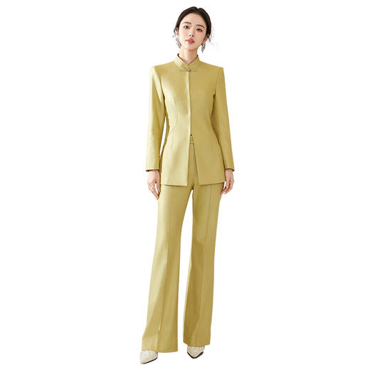 扶摇 黄色西装套装女2026新款改良唐装新中式国风西服外套春 商品图4