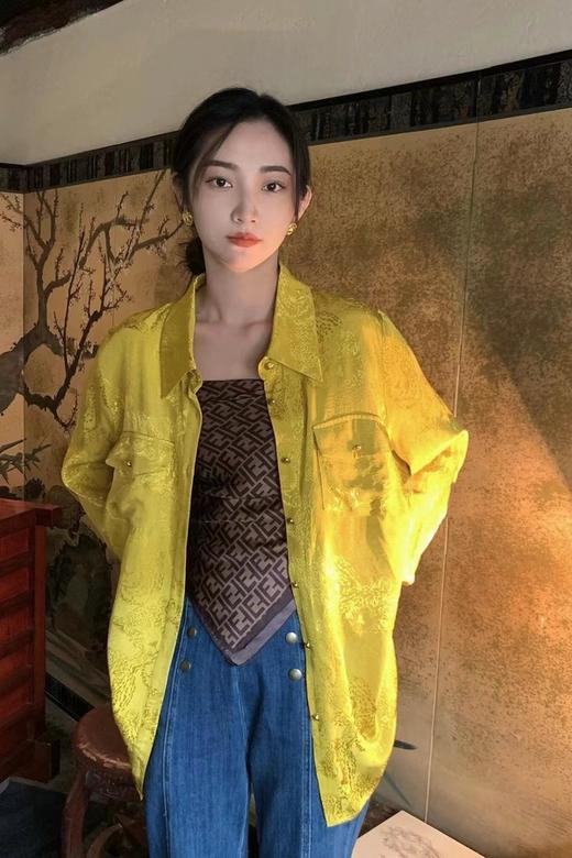 ANSUABEL 金色光泽感时髦衬衫 17257 商品图0