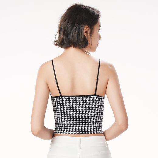 都市丽人抹胸女锦纶冰丝背心无尺码内置杯垫可拆长抹胸长抹胸无钢圈无排扣LV42A6 商品图3