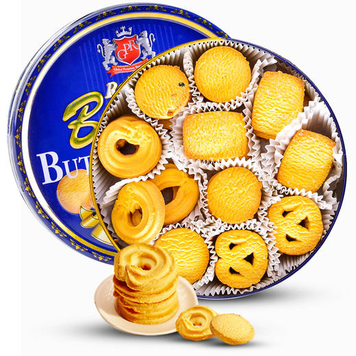 GPR黄油曲奇饼干340g-图案随机发货/057498 香味浓郁块块酥脆味蕾享受 商品图0