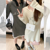 【129元任选2件】2色连帽拼接连衣裙 商品缩略图0