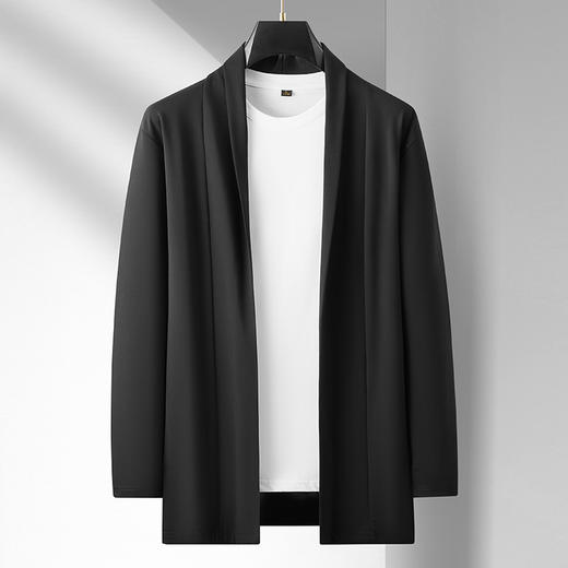 【Q】【新款DBJ】大依优型大码开衫外套加肥加大肥佬休闲商务上衣男士胖子简约百搭 商品图1