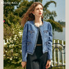 OLrain欧芮儿法式小香风牛仔外套女早春2024年新款复古圆领上衣 商品缩略图0