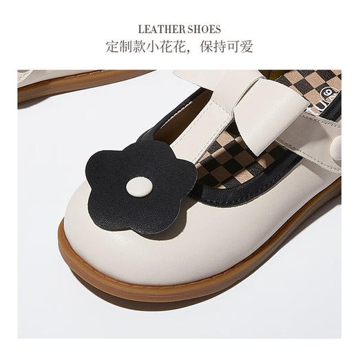 卡特兔宝宝公主鞋春秋软底休闲时尚英伦小皮鞋女童宴会演出鞋 商品图3