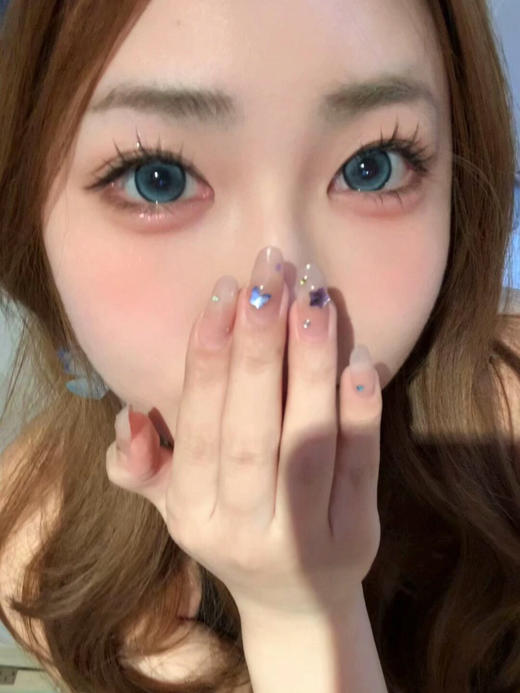 【大直径】PFGIRLCON-蓝莓气泡-14.5mm【半年抛 0-800度 含有525/575】着色13.9mm 商品图11