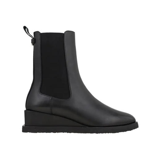 FERRAGAMO 菲拉格慕 女士皮革短靴 黑色 745251 商品图0