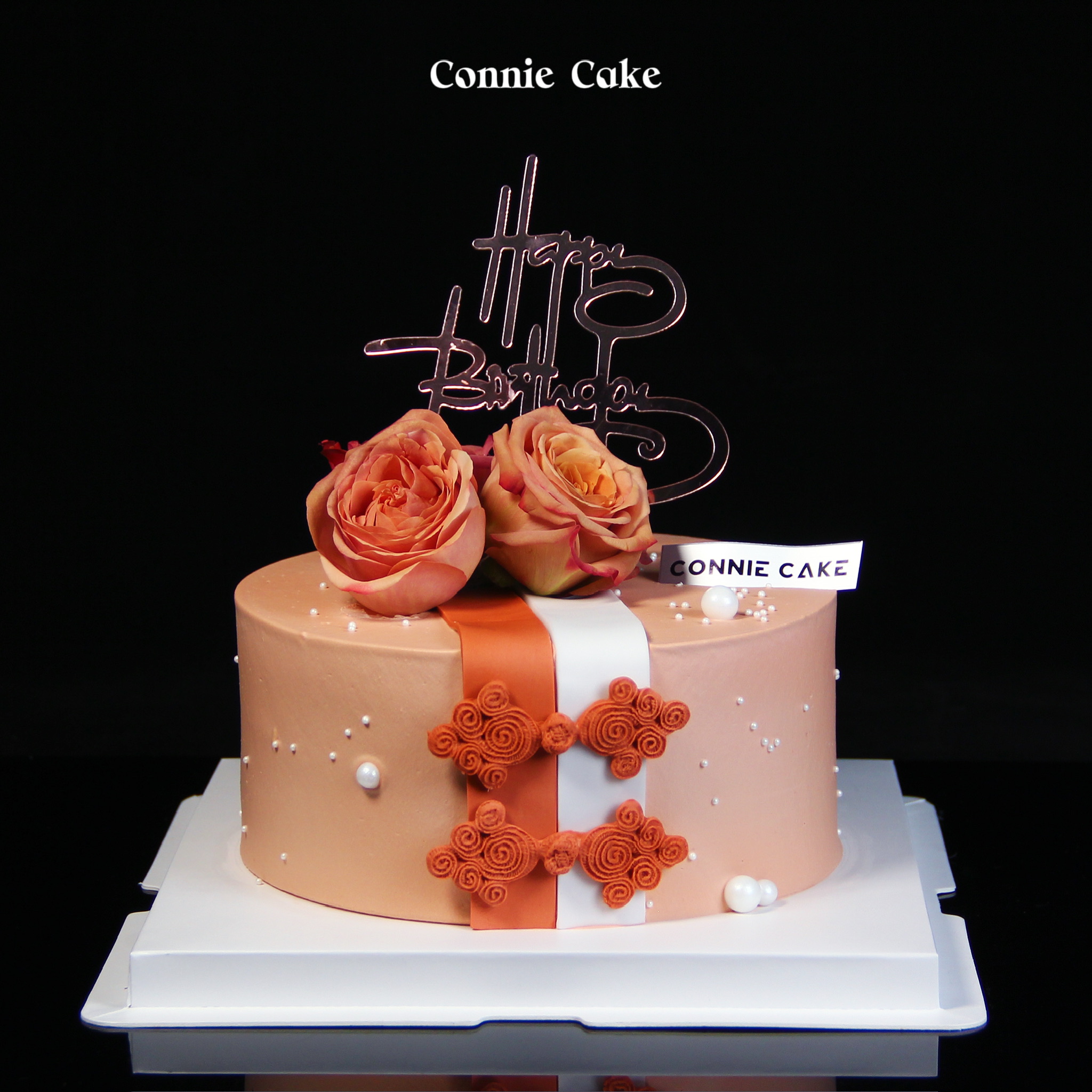 【1536】高端妈妈盘扣款卡布鲜花