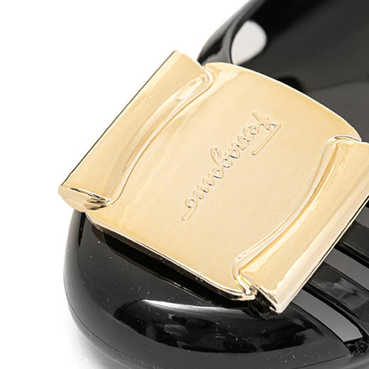 FERRAGAMO 菲拉格慕 女士经典蝴蝶结休闲凉鞋 黑色 550643 商品图3